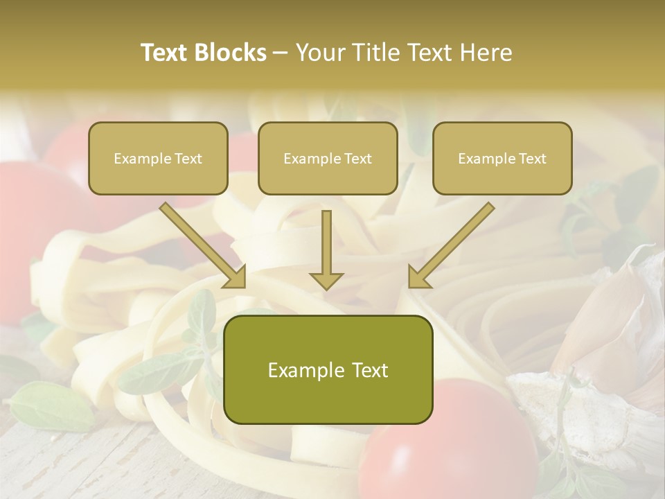 Tasty Macaroni Garlic PowerPoint Template