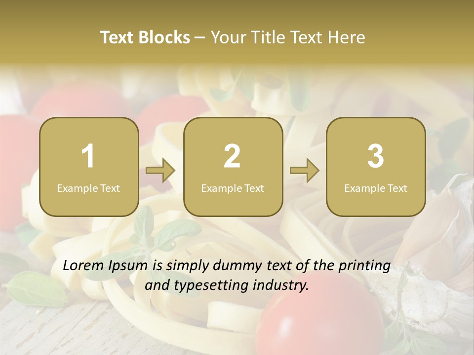 Tasty Macaroni Garlic PowerPoint Template