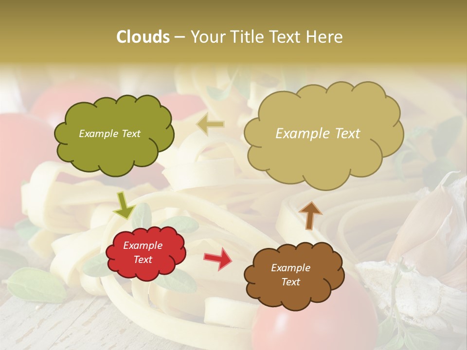Tasty Macaroni Garlic PowerPoint Template