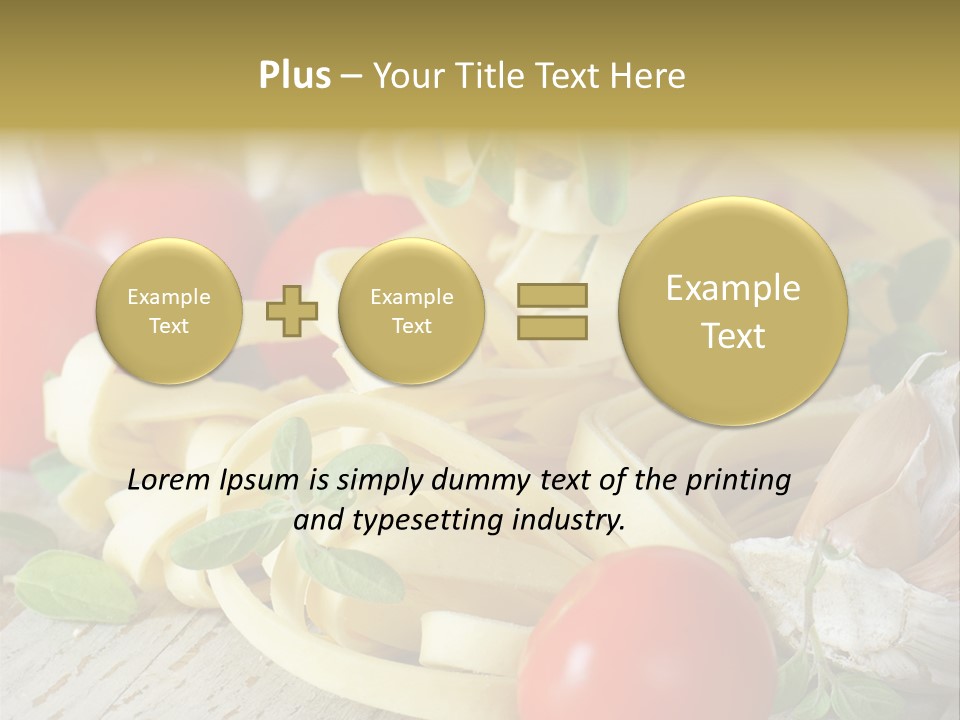 Tasty Macaroni Garlic PowerPoint Template
