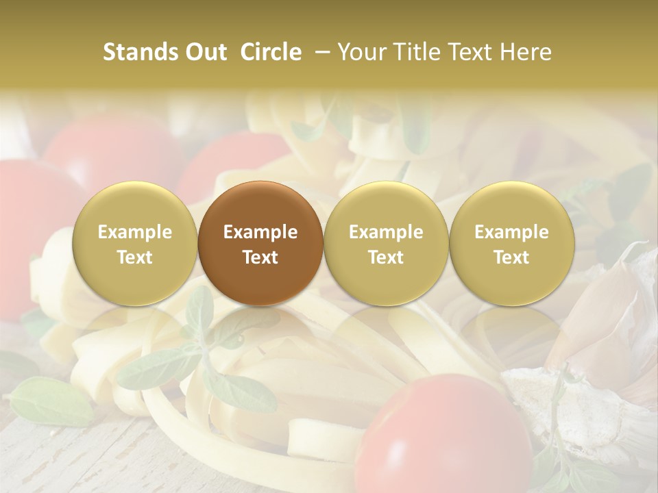 Tasty Macaroni Garlic PowerPoint Template