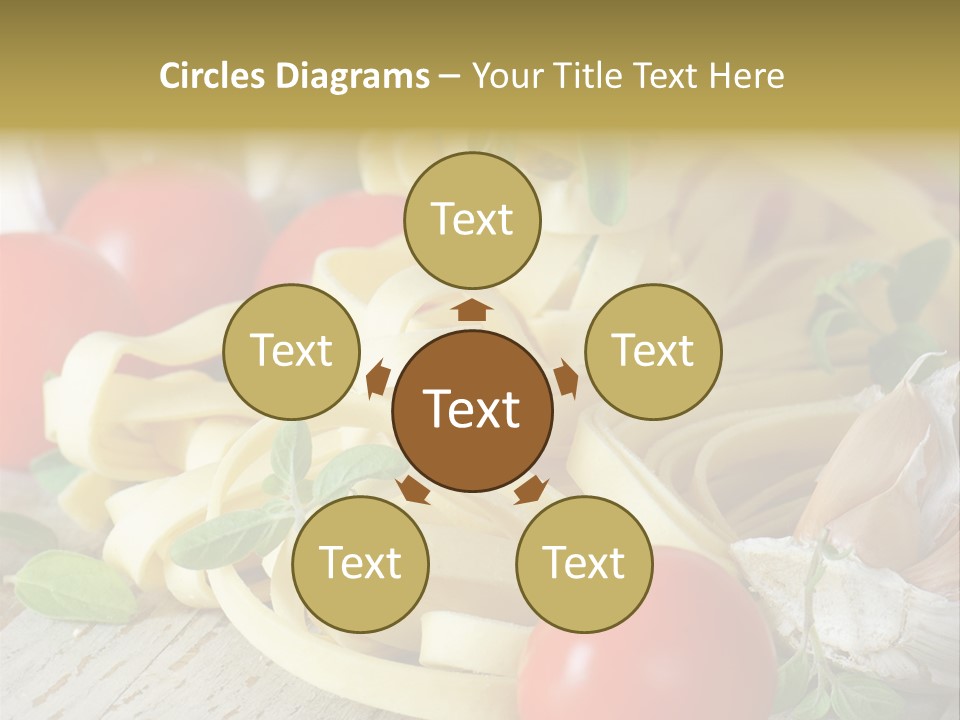 Tasty Macaroni Garlic PowerPoint Template