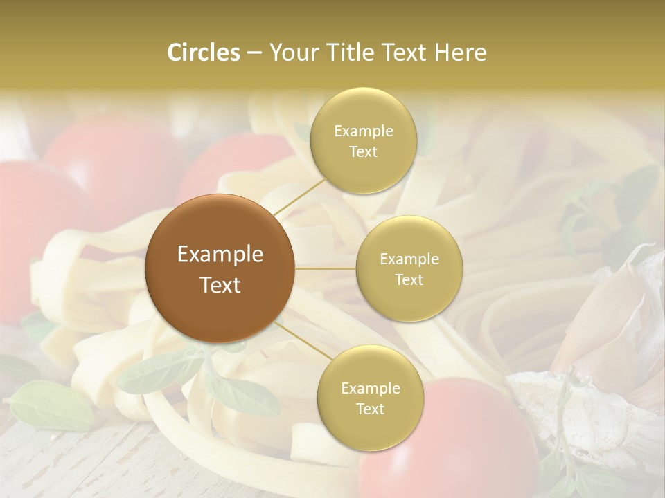 Tasty Macaroni Garlic PowerPoint Template