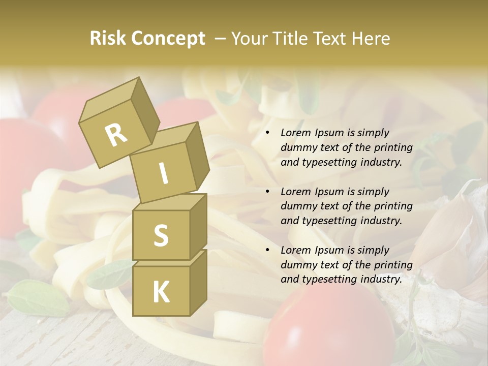 Tasty Macaroni Garlic PowerPoint Template