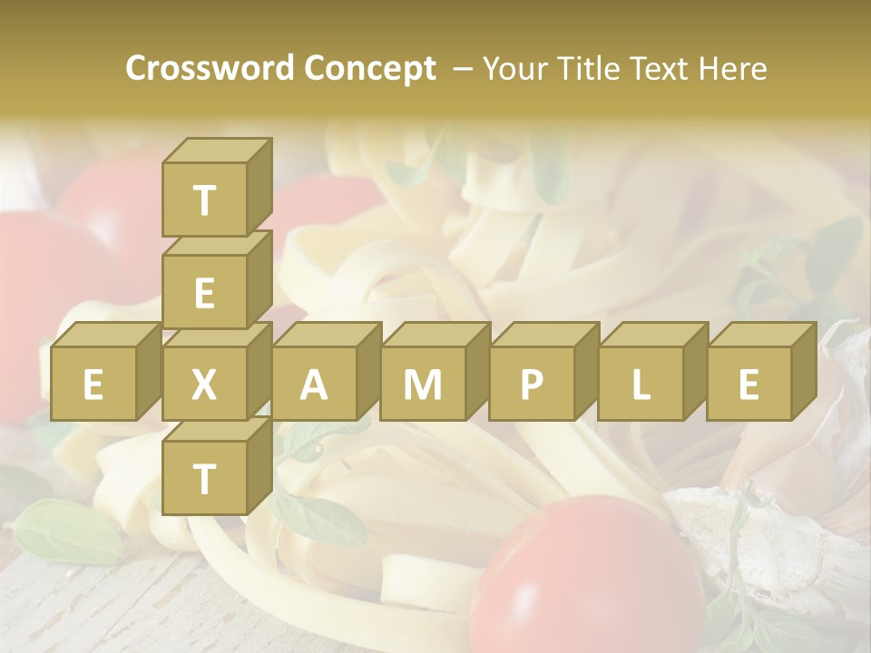 Tasty Macaroni Garlic PowerPoint Template