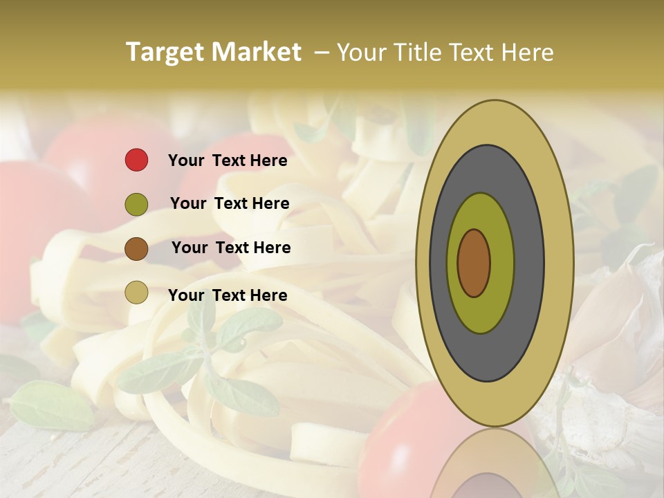 Tasty Macaroni Garlic PowerPoint Template