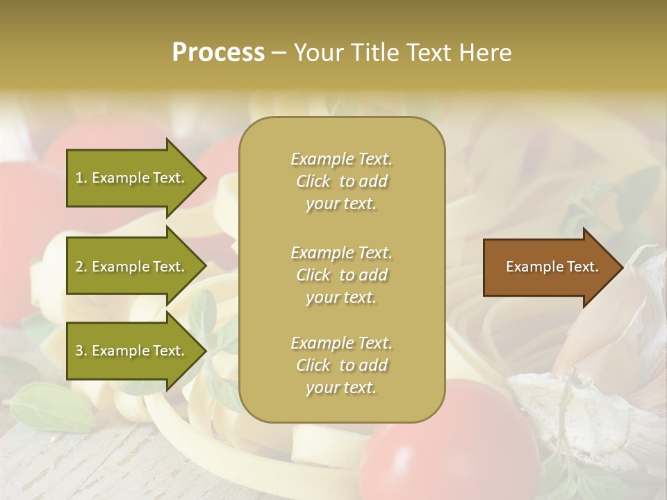 Tasty Macaroni Garlic PowerPoint Template