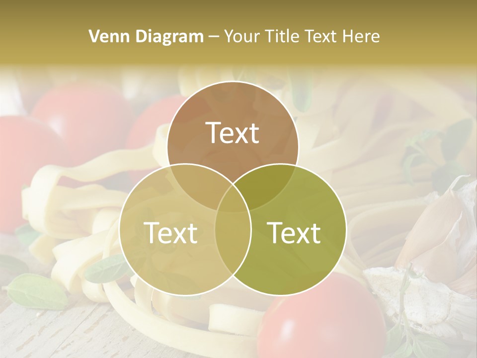 Tasty Macaroni Garlic PowerPoint Template