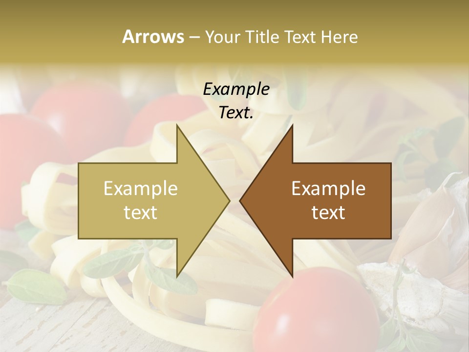 Tasty Macaroni Garlic PowerPoint Template