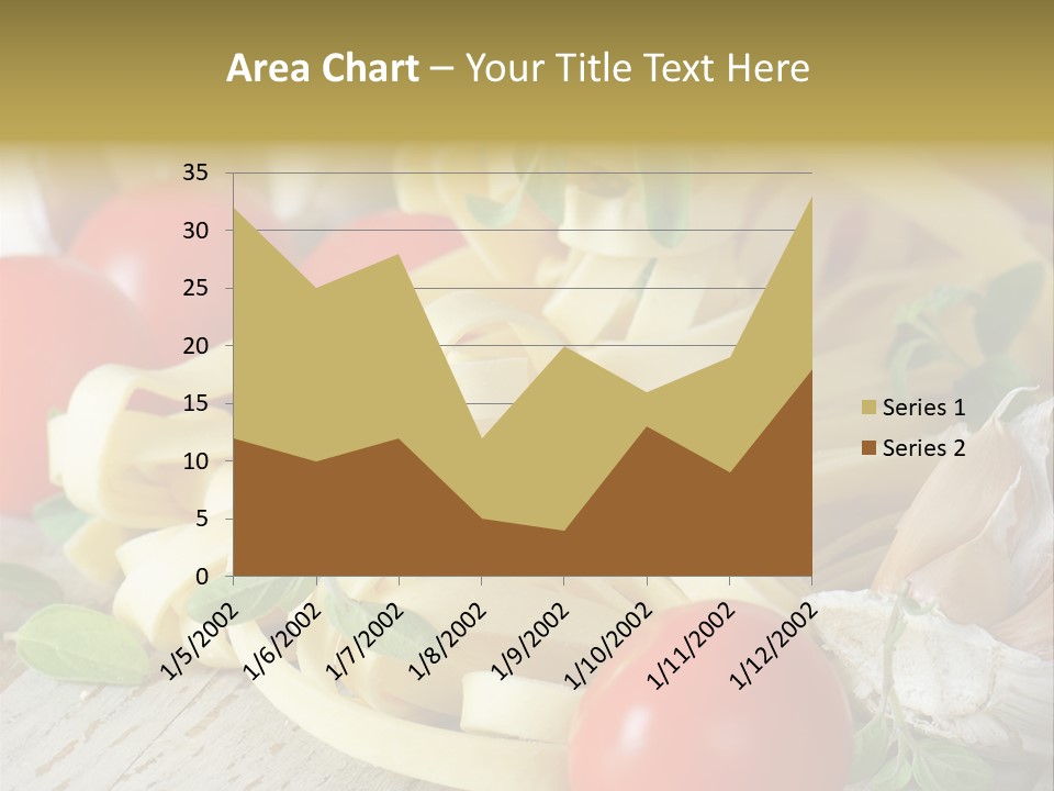 Tasty Macaroni Garlic PowerPoint Template