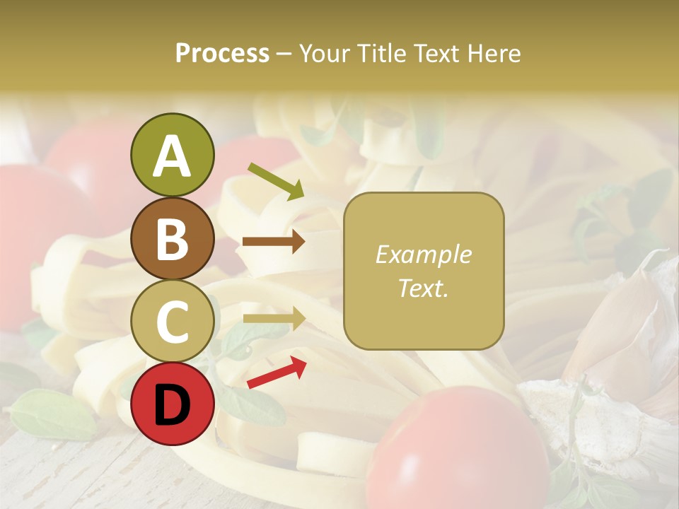 Tasty Macaroni Garlic PowerPoint Template