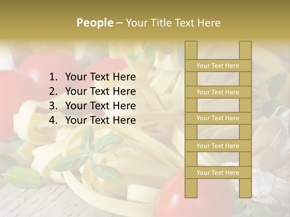 Tasty Macaroni Garlic PowerPoint Template