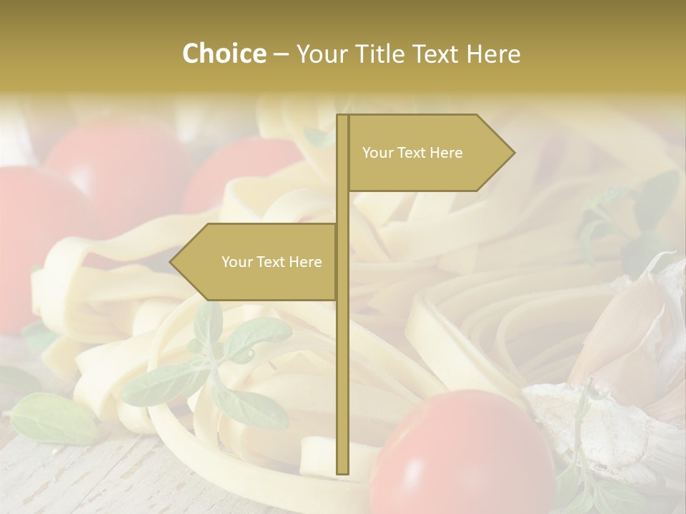 Tasty Macaroni Garlic PowerPoint Template