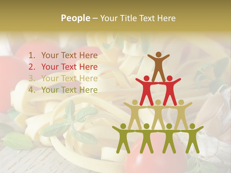 Tasty Macaroni Garlic PowerPoint Template