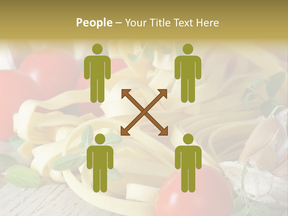 Tasty Macaroni Garlic PowerPoint Template