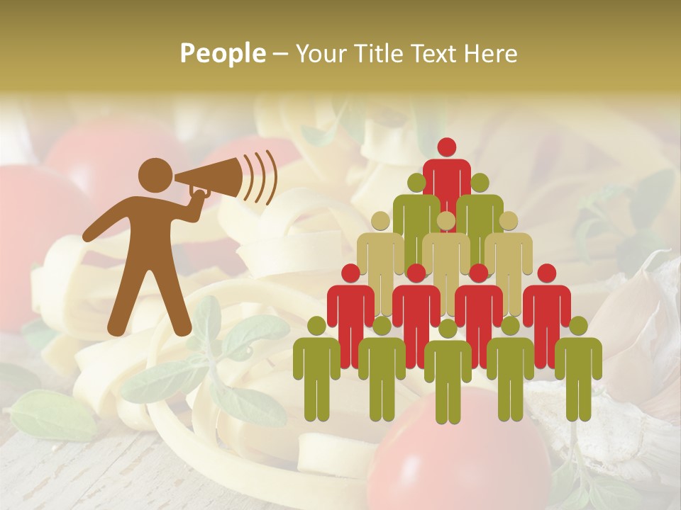 Tasty Macaroni Garlic PowerPoint Template