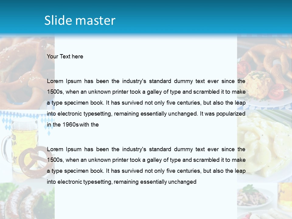 Postkarte Obatzter Bayrisch PowerPoint Template