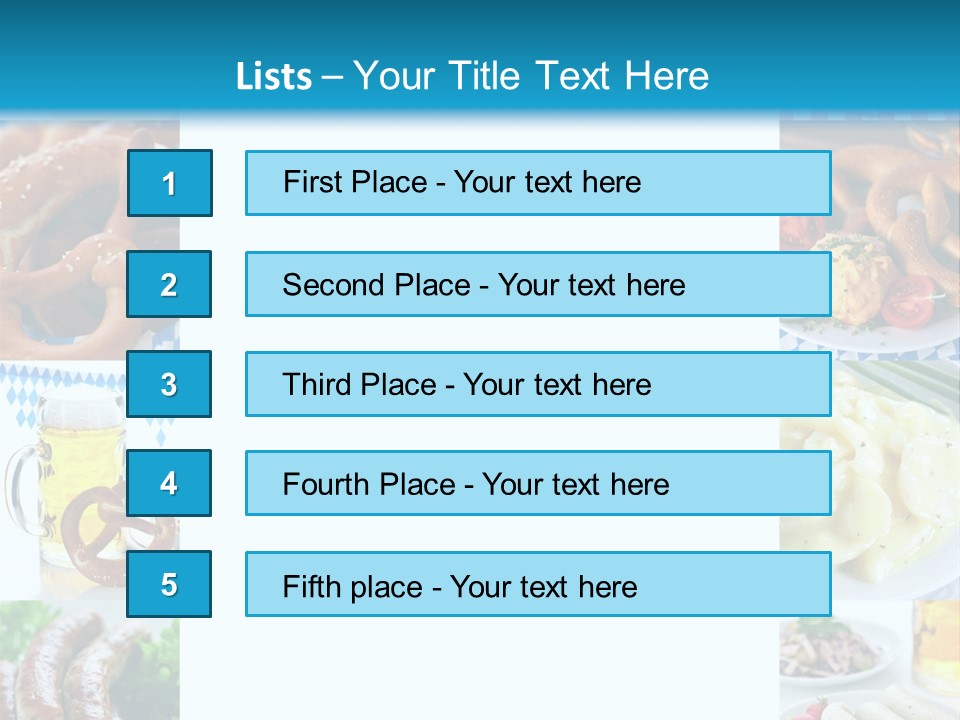 Postkarte Obatzter Bayrisch PowerPoint Template