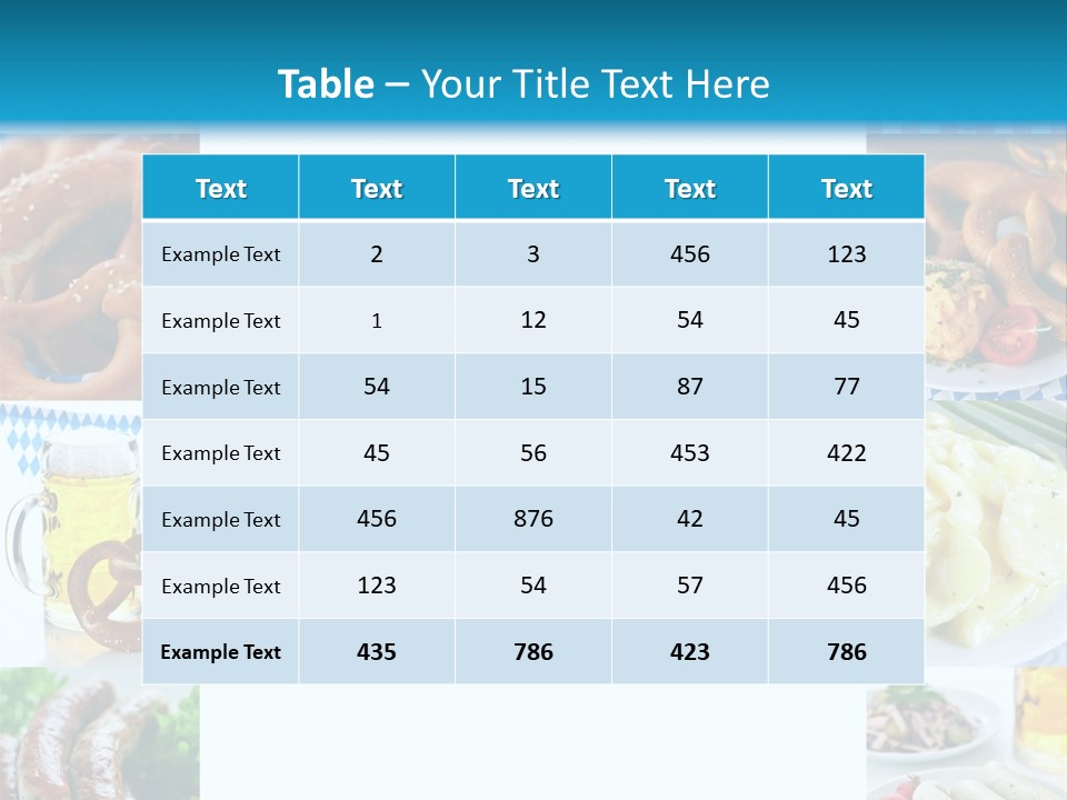 Postkarte Obatzter Bayrisch PowerPoint Template