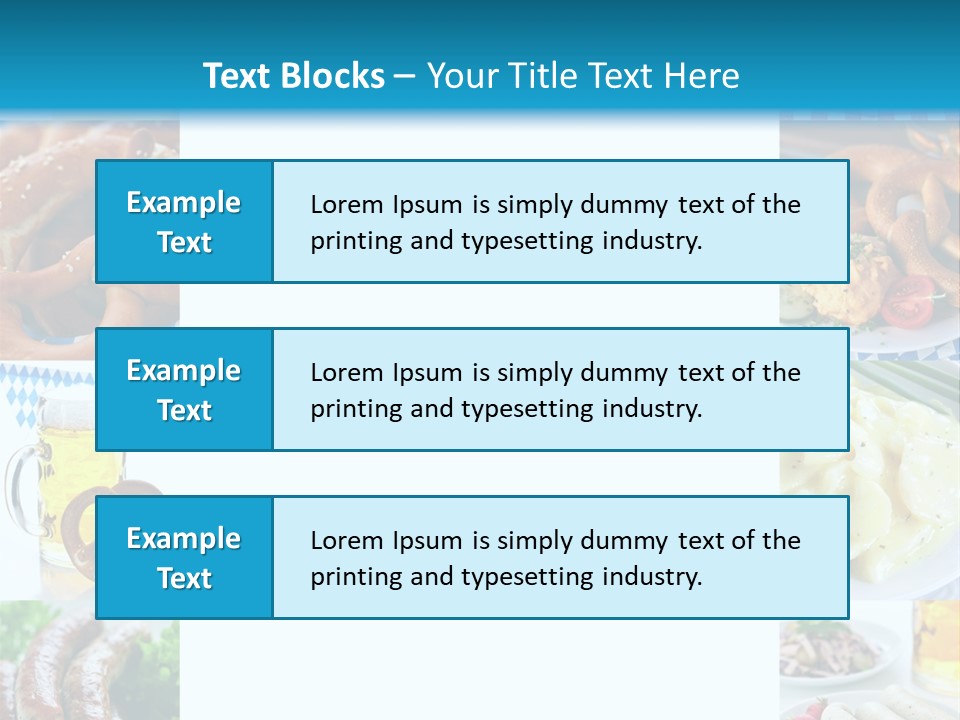 Postkarte Obatzter Bayrisch PowerPoint Template