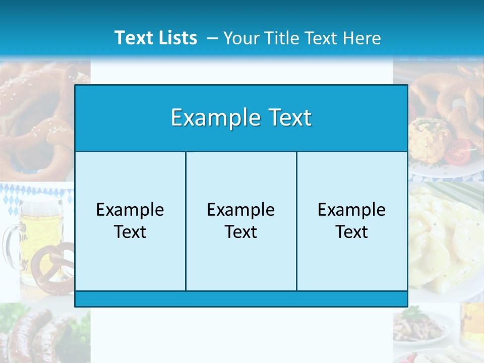 Postkarte Obatzter Bayrisch PowerPoint Template