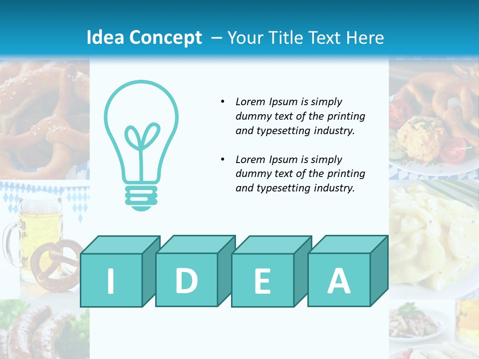 Postkarte Obatzter Bayrisch PowerPoint Template