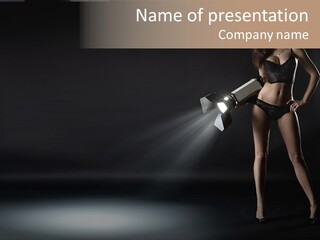 Good Smile Woman PowerPoint Template