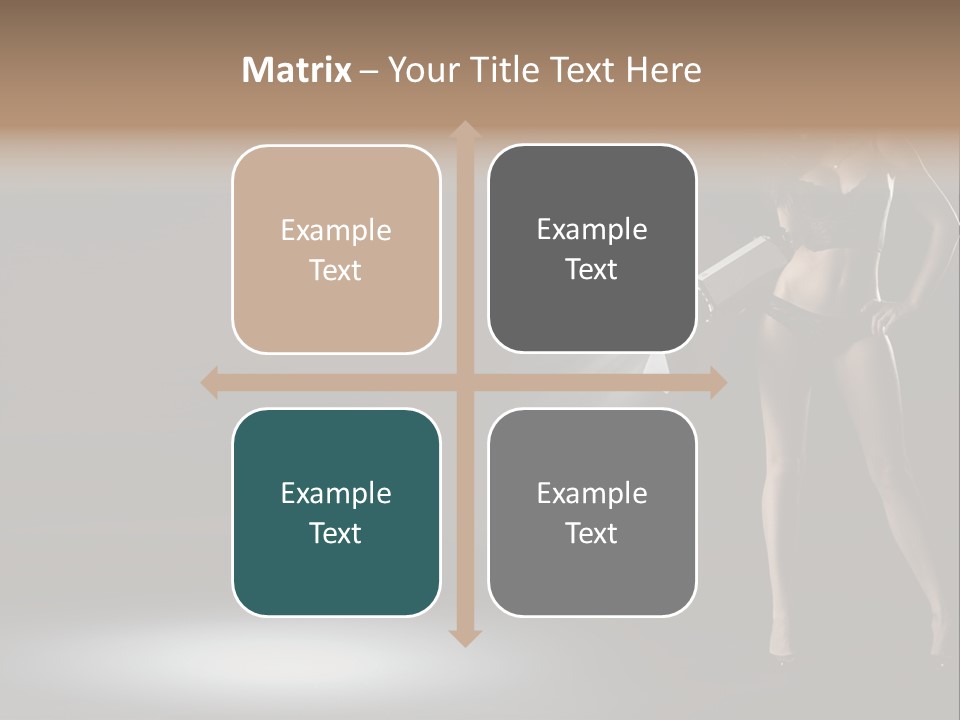 Good Smile Woman PowerPoint Template