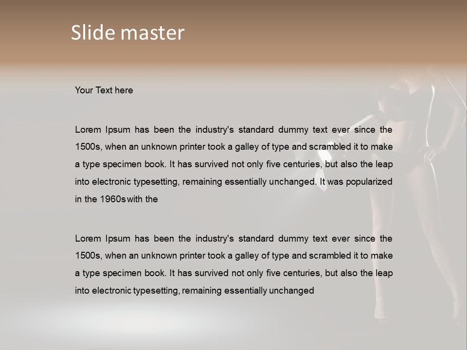 Good Smile Woman PowerPoint Template