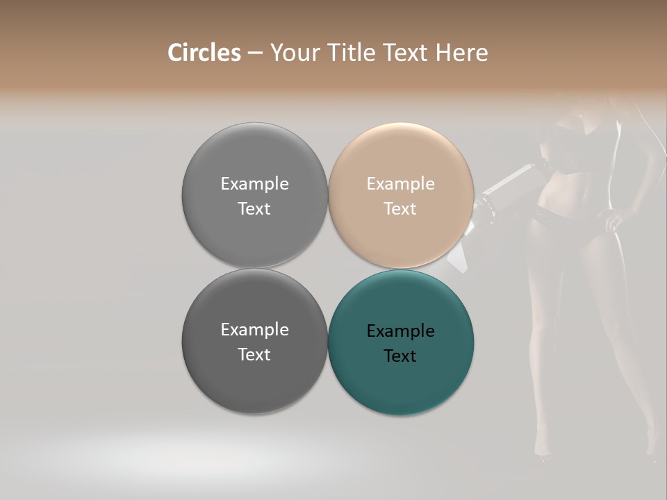 Good Smile Woman PowerPoint Template