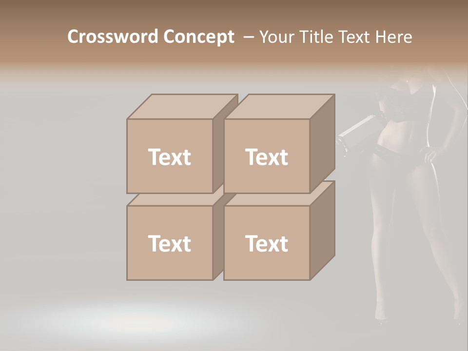 Good Smile Woman PowerPoint Template