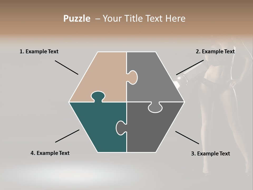 Good Smile Woman PowerPoint Template