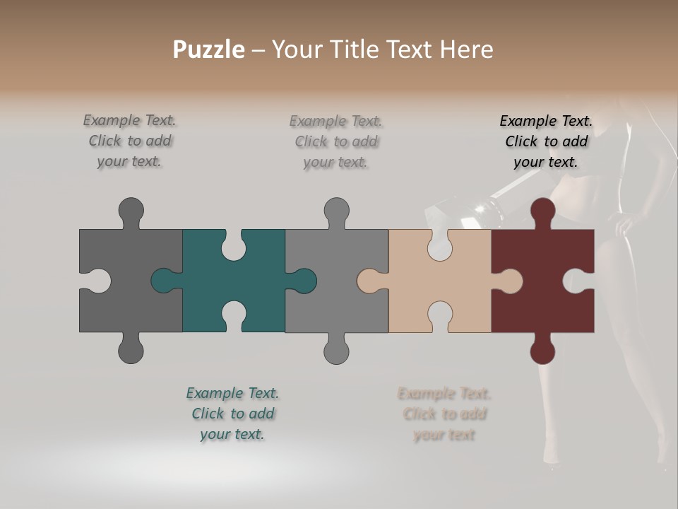 Good Smile Woman PowerPoint Template