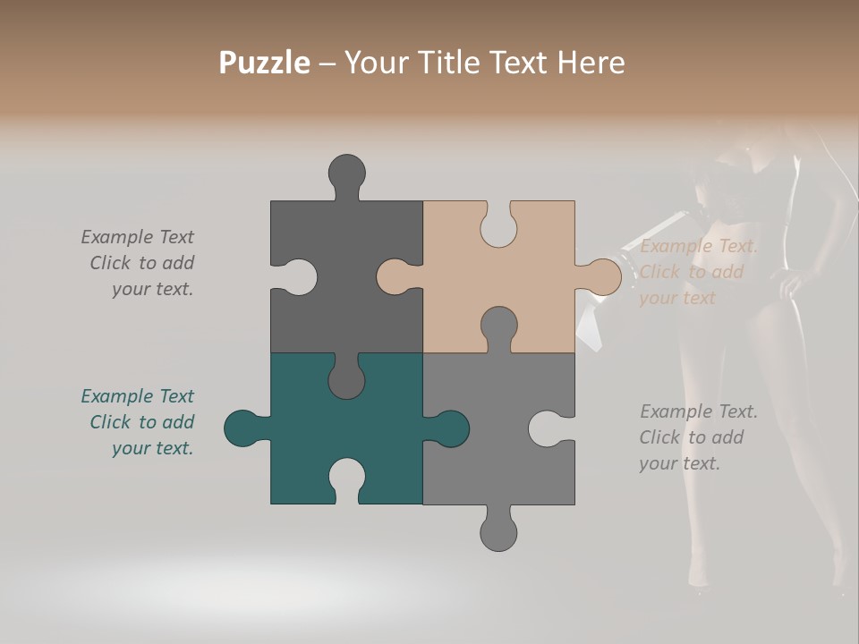 Good Smile Woman PowerPoint Template