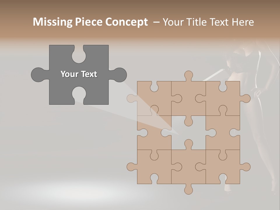 Good Smile Woman PowerPoint Template