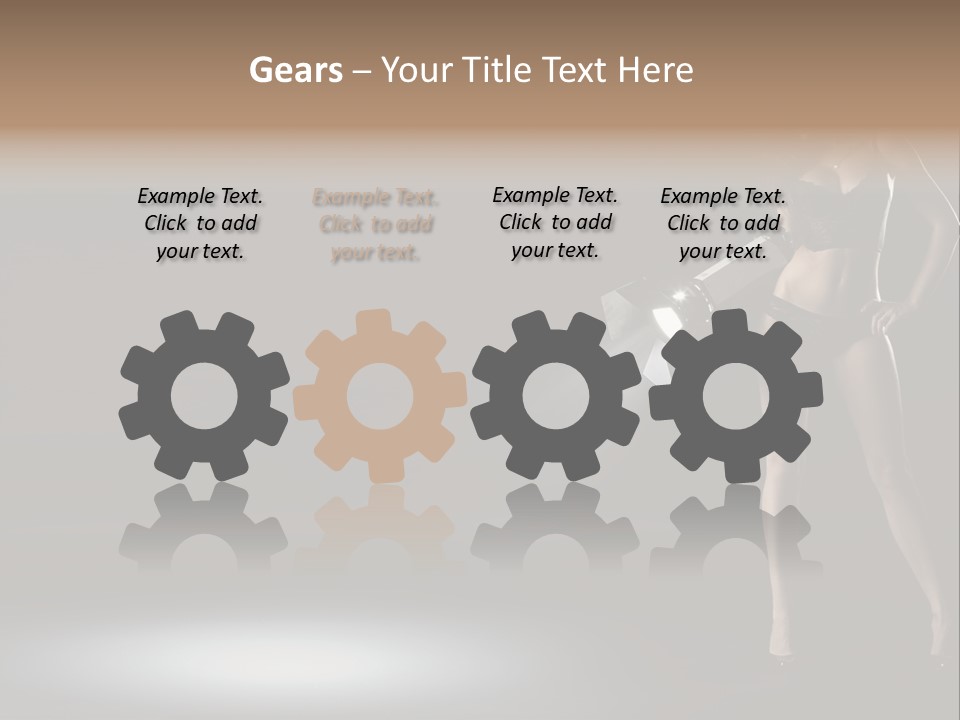 Good Smile Woman PowerPoint Template