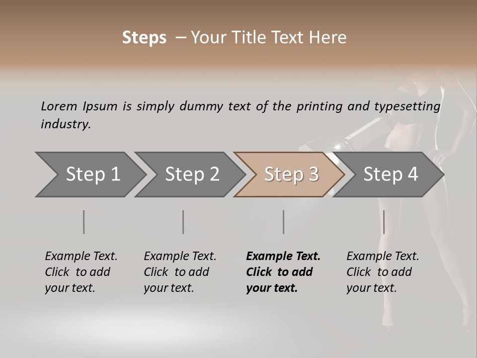 Good Smile Woman PowerPoint Template
