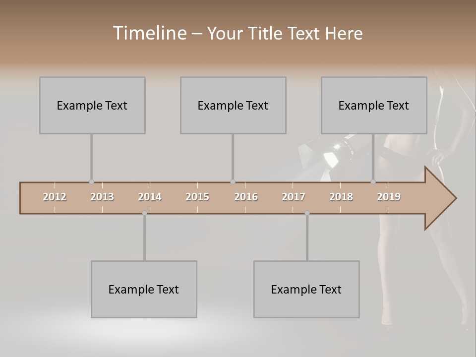 Good Smile Woman PowerPoint Template