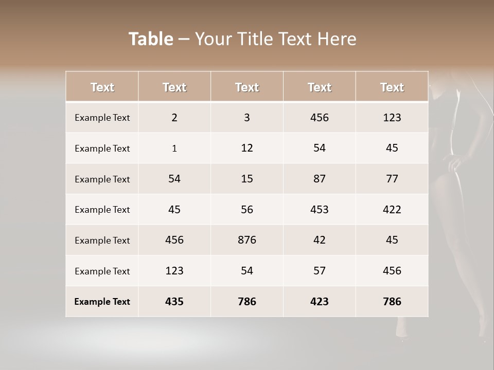 Good Smile Woman PowerPoint Template