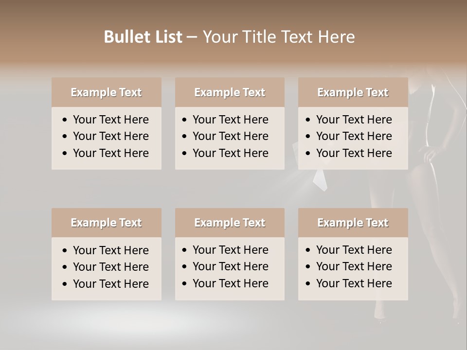 Good Smile Woman PowerPoint Template