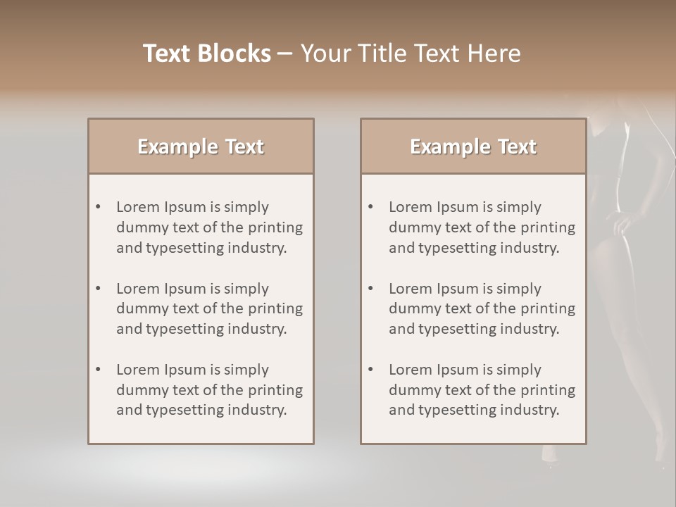 Good Smile Woman PowerPoint Template