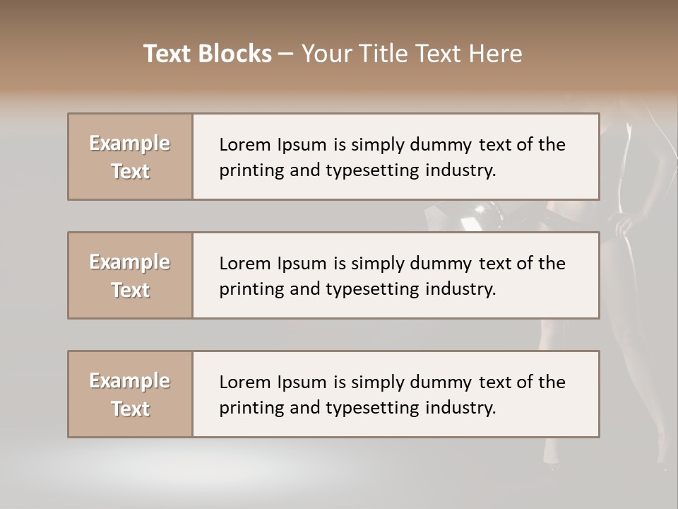 Good Smile Woman PowerPoint Template