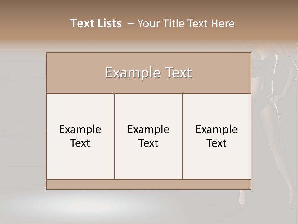 Good Smile Woman PowerPoint Template