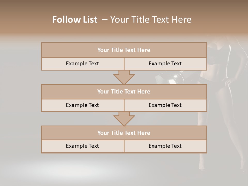 Good Smile Woman PowerPoint Template