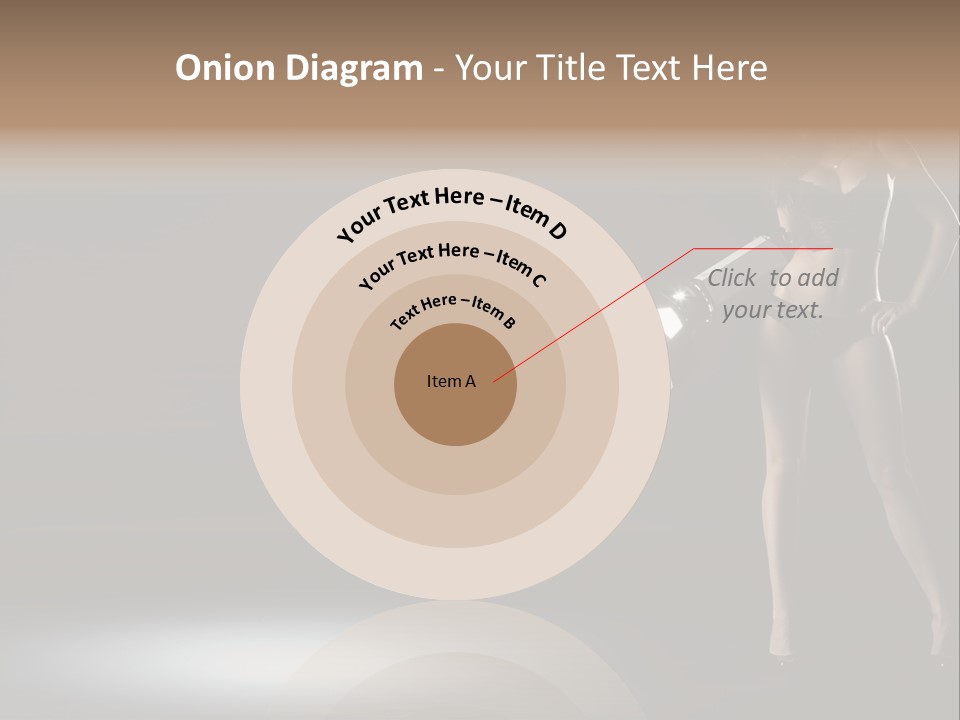 Good Smile Woman PowerPoint Template