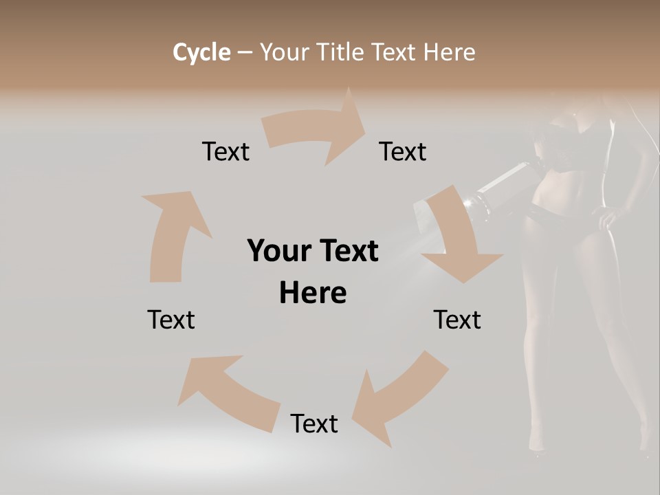 Good Smile Woman PowerPoint Template