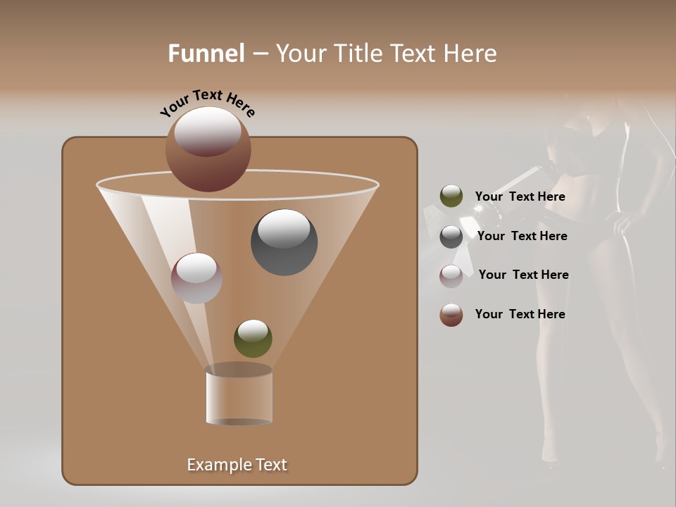 Good Smile Woman PowerPoint Template