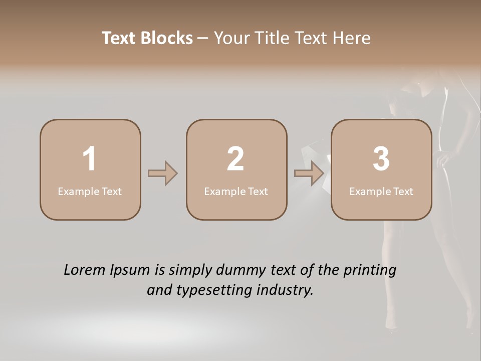 Good Smile Woman PowerPoint Template