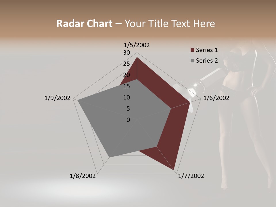 Good Smile Woman PowerPoint Template