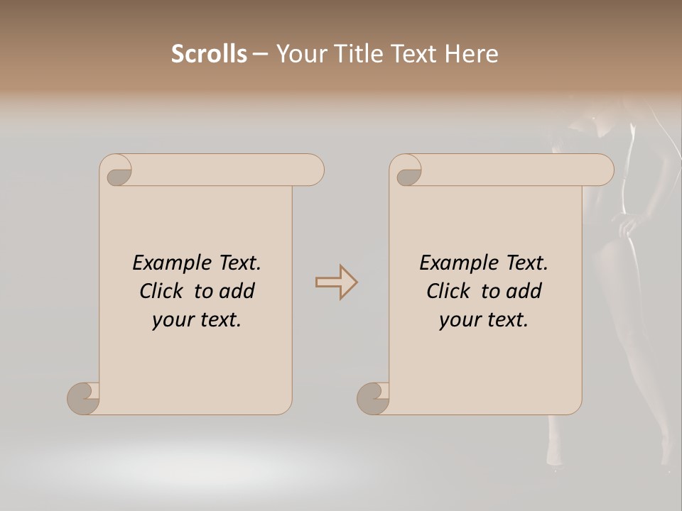 Good Smile Woman PowerPoint Template